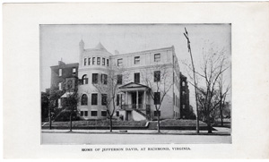 Home of Jefferson Davis, at Richmond, Virginia